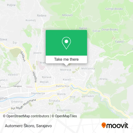 Automerc Škoro mapa