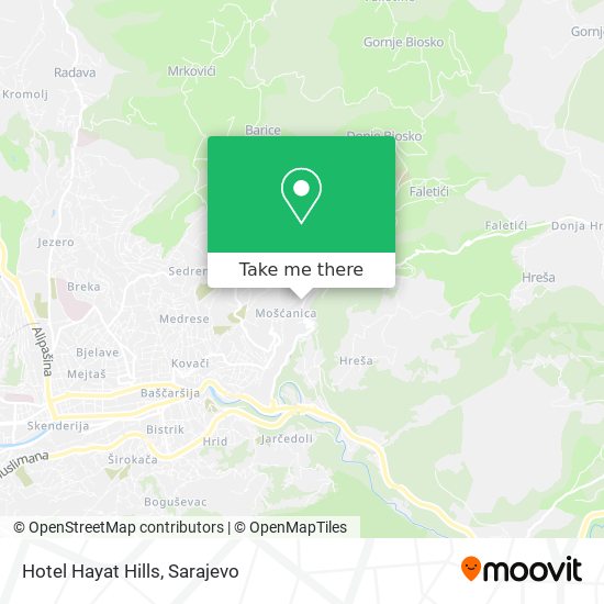 Hotel Hayat Hills map