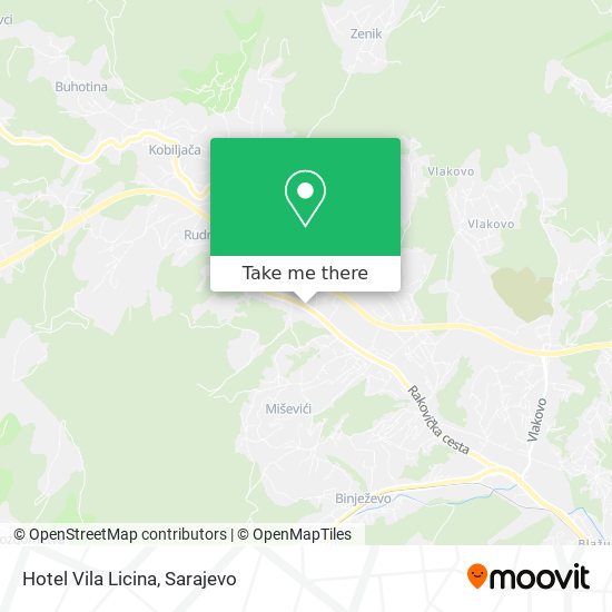 Hotel Vila Licina mapa