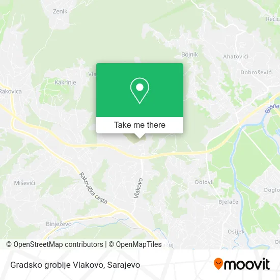 Karta Gradsko groblje Vlakovo