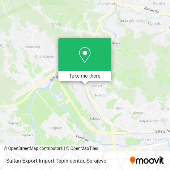 Sultan Export Import Tepih centar map