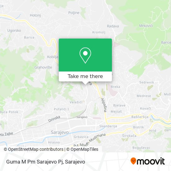 Guma M Pm Sarajevo Pj map
