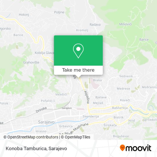 Konoba Tamburica map