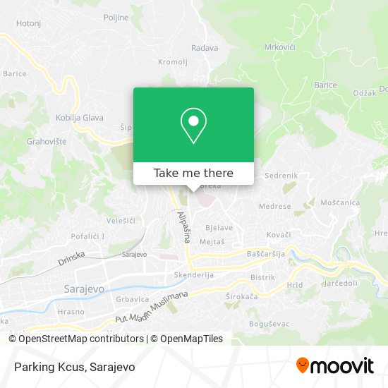 Parking Kcus map
