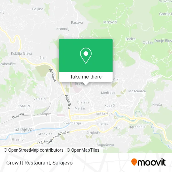 Grow It Restaurant map