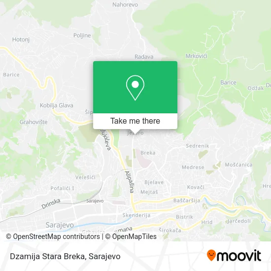 Dzamija Stara Breka map
