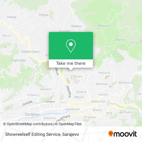 Showreelself Editing Service map