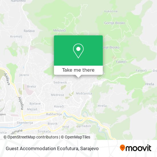 Guest Accommodation Ecofutura mapa