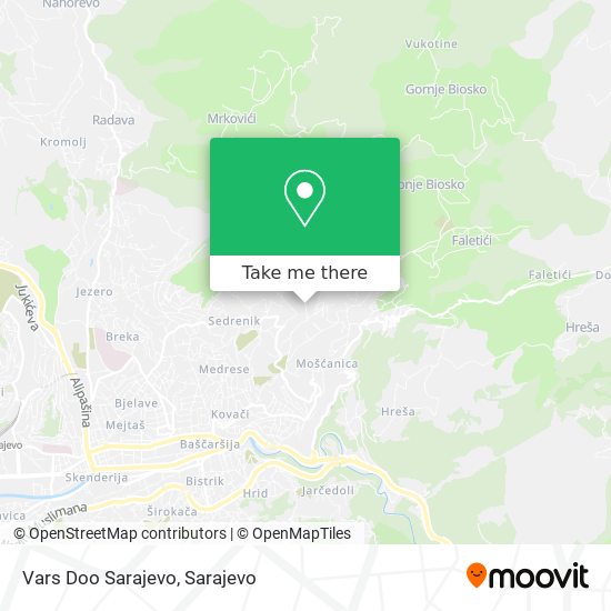 Vars Doo Sarajevo mapa