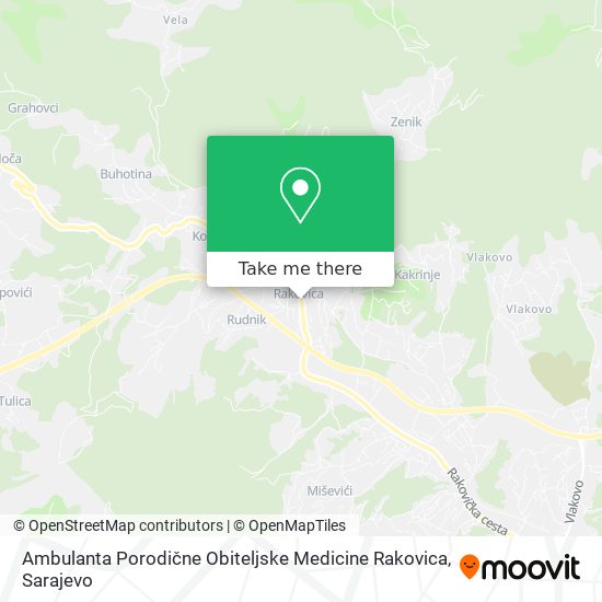 Ambulanta Porodične Obiteljske Medicine Rakovica map