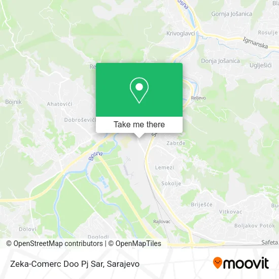 Zeka-Comerc Doo Pj Sar map
