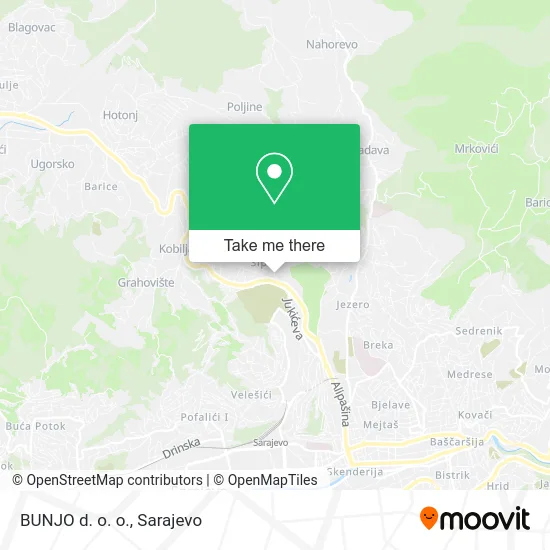 BUNJO d. o. o. map