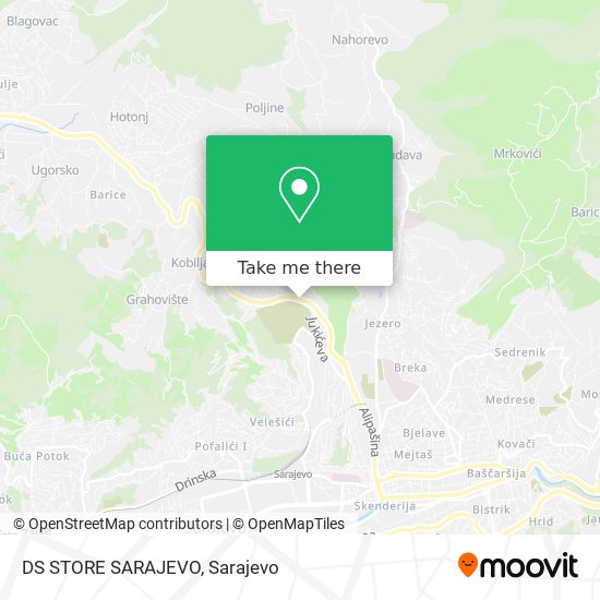 DS STORE SARAJEVO map