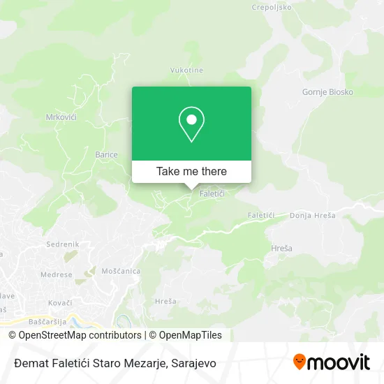 Đemat Faletići Staro Mezarje map