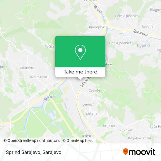Sprind Sarajevo map