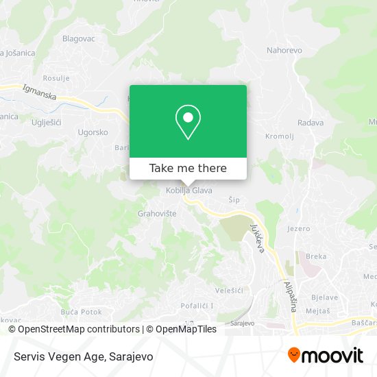 Servis Vegen Age mapa