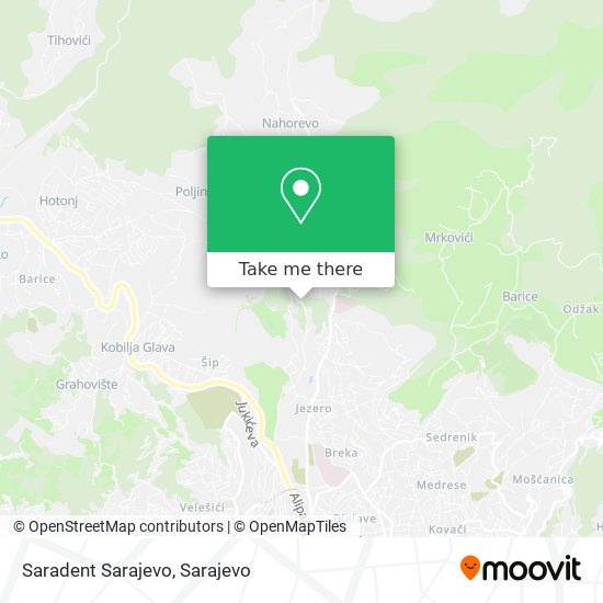 Saradent Sarajevo mapa