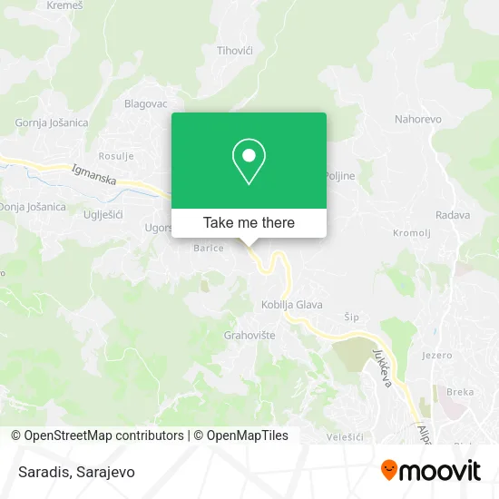 Saradis map