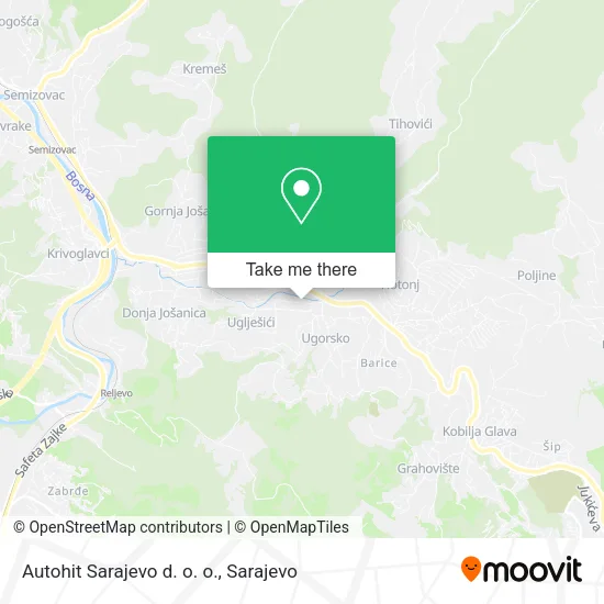 Autohit Sarajevo d. o. o. map