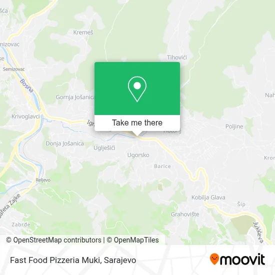 Fast Food Pizzeria Muki map