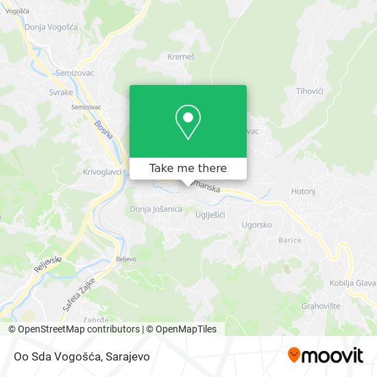 Oo Sda Vogošća map