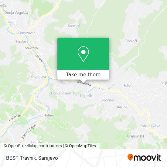 BEST Travnik mapa