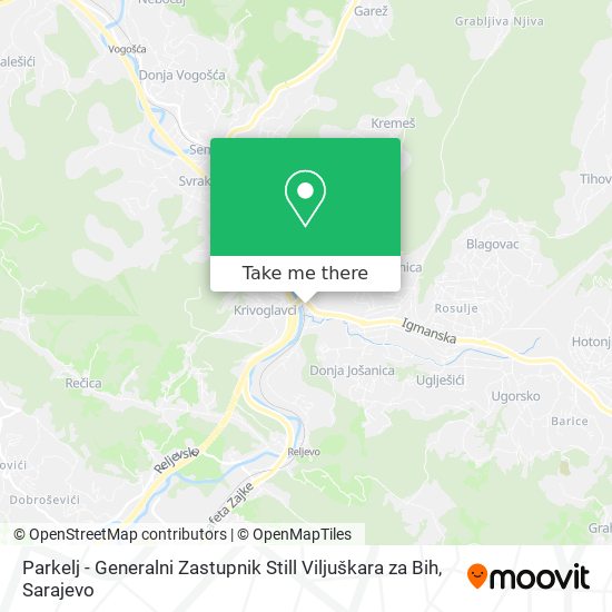 Parkelj - Generalni Zastupnik Still Viljuškara za Bih map