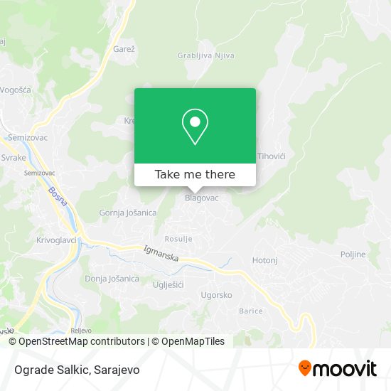 Ograde Salkic map