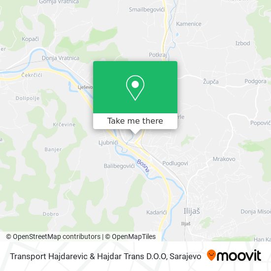Transport Hajdarevic & Hajdar Trans D.O.O mapa