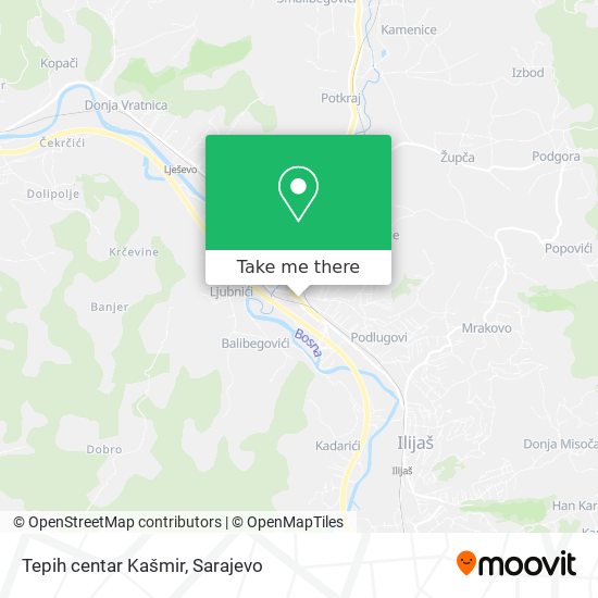 Tepih centar Kašmir mapa