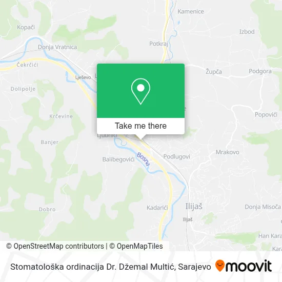Stomatološka ordinacija Dr. Džemal Multić map