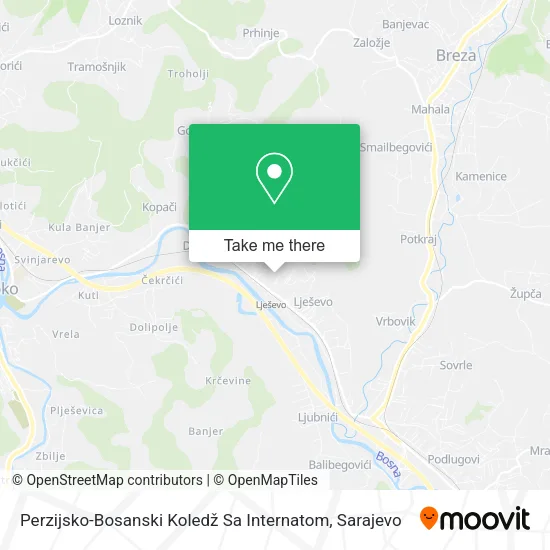 Perzijsko-Bosanski Koledž Sa Internatom map