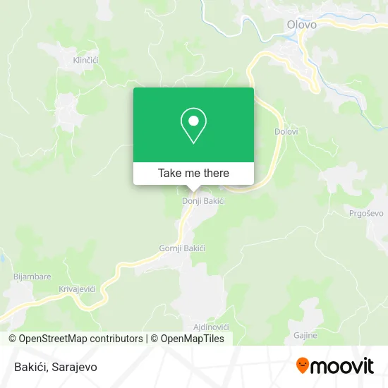 Bakići map