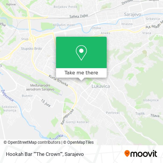Hookah Bar ""The Crown"" mapa