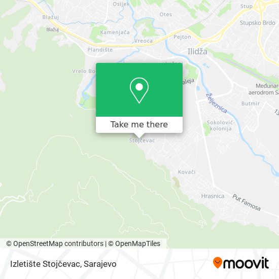 Izletište Stojčevac map