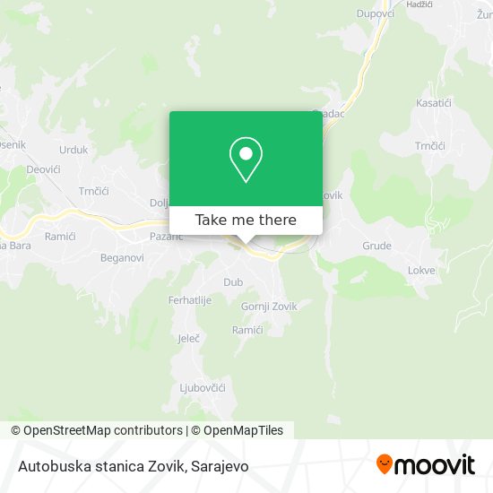 Autobuska stanica Zovik map