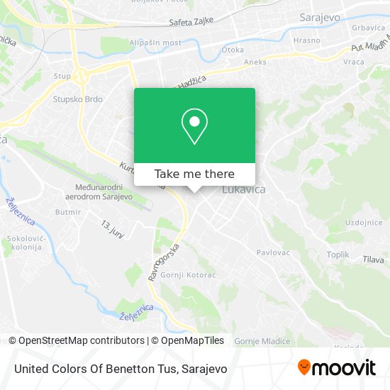 United Colors Of Benetton Tus map