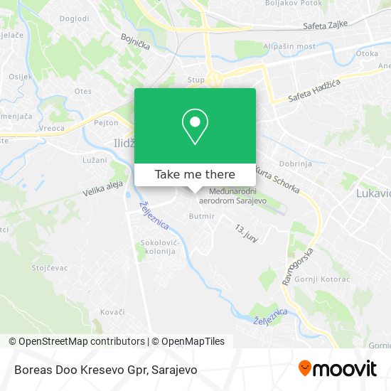 Boreas Doo Kresevo Gpr map