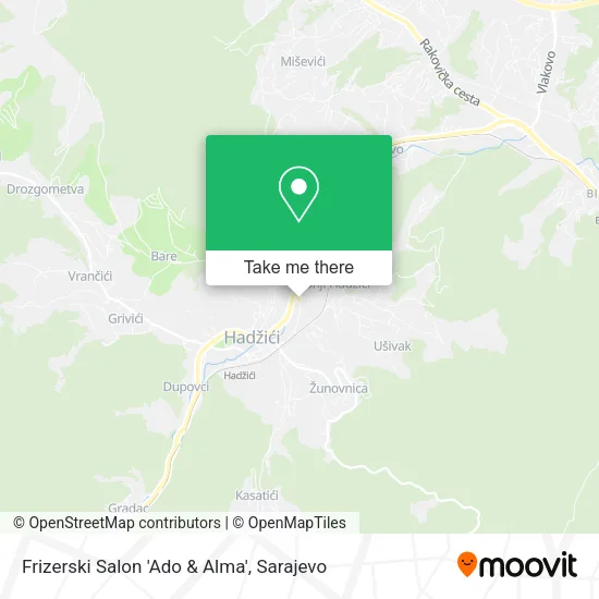 Frizerski Salon 'Ado & Alma' map