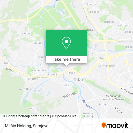 Mešić Holding map