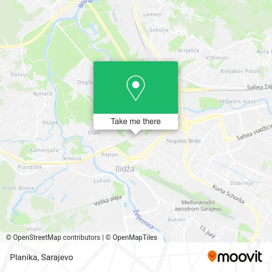 Planika map