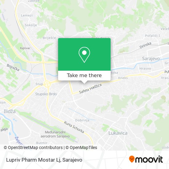 Lupriv Pharm Mostar Lj mapa
