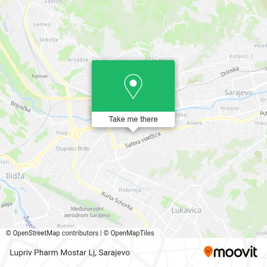 Lupriv Pharm Mostar Lj map