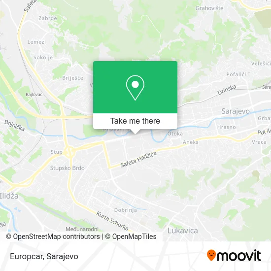 Europcar map