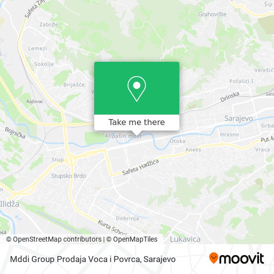 Mddi Group Prodaja Voca i Povrca map