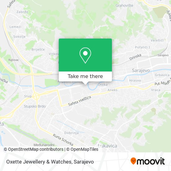 Oxette Jewellery & Watches map