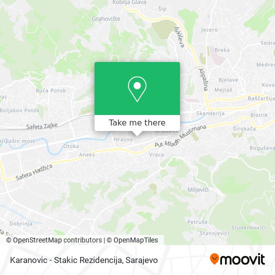 Karanovic - Stakic Rezidencija mapa
