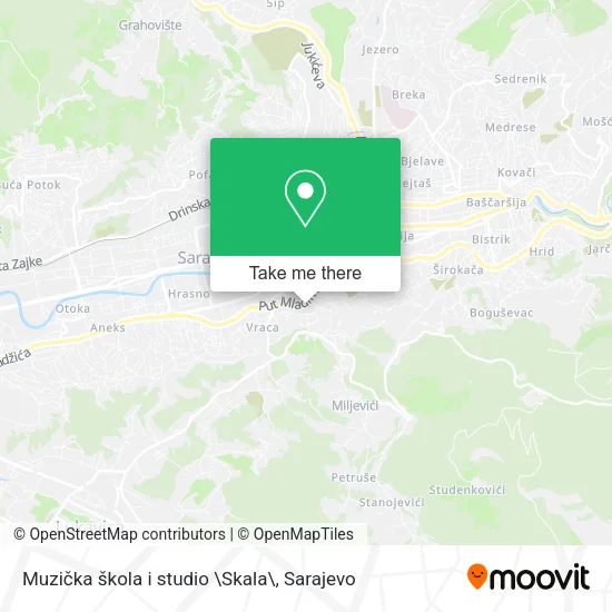Muzička škola i studio \Skala\ mapa