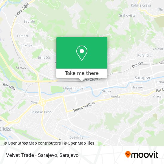 Velvet Trade - Sarajevo map