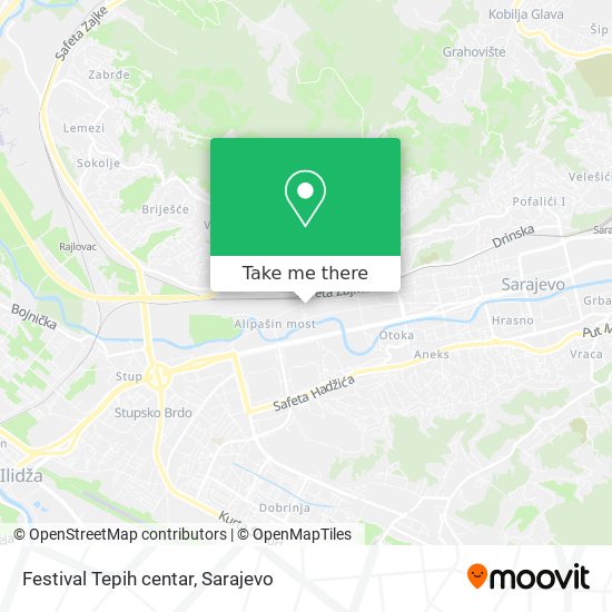 Festival Tepih centar map
